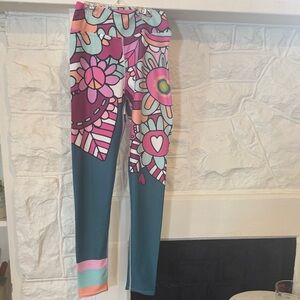 Source Unknown Colorful Abstract Leggings